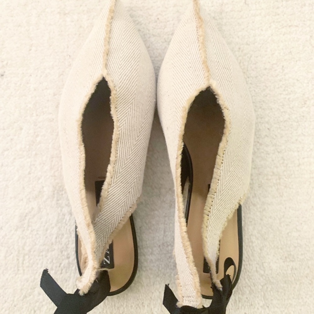ZARA Canvas Flats